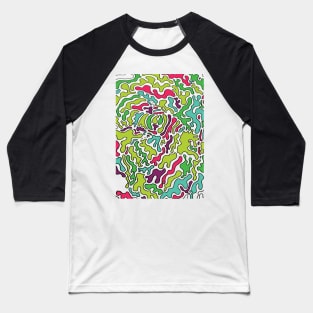 Psychedelic Splat Baseball T-Shirt